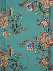 Halo Embroidered Multi-color Scenery Dupioni Silk Custom Made Curtains