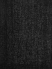 QYK246SB Eos Linen Gray Black Solid Custom Made Sheer Curtains (Color: Black)