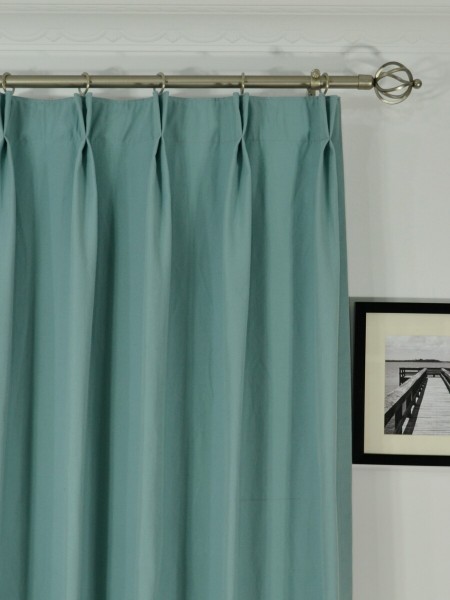 Moonbay Plain Double Pinch Pleat Cotton Curtains Heading Style