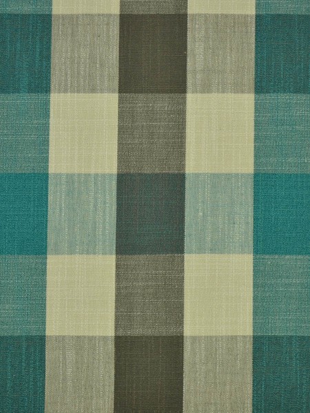 Extra Wide Hudson Bold-scale Check Tab Top Curtains 100 - 120 Inch Curtain Panel (Color: Celadon Blue)