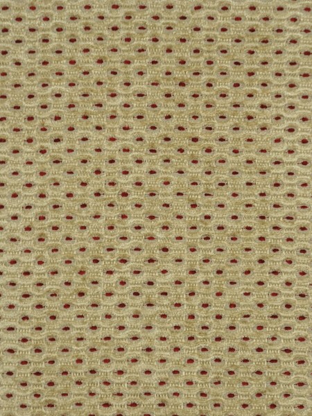 Coral Regular Spots Back Tab Chenille Curtains (Color: Blond)