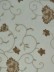 Elbert Flowers Embroidered Sheer Fabric Sample Chamoisee Color